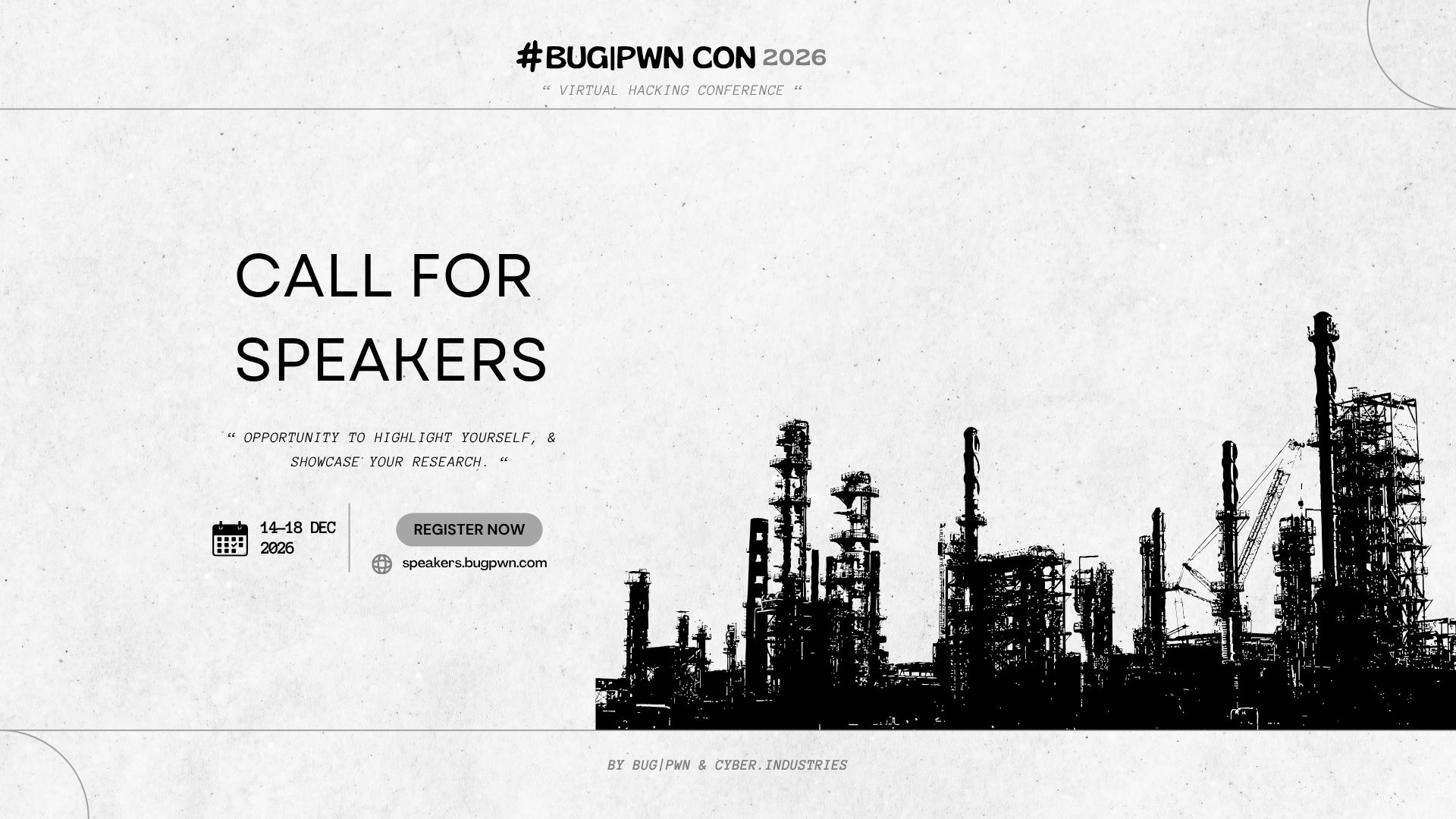 BUG|PWN CON 2026 - Call for Speakers